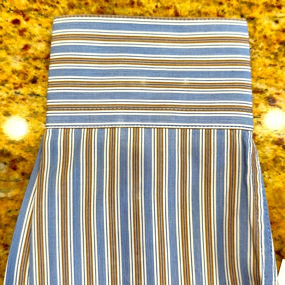 JOSEPH ABBOUD COTTON BOYS SIZE 16 STRIPED BUTTON UP SHIRT WITH FRONT POCKET - Picture 5 of 7